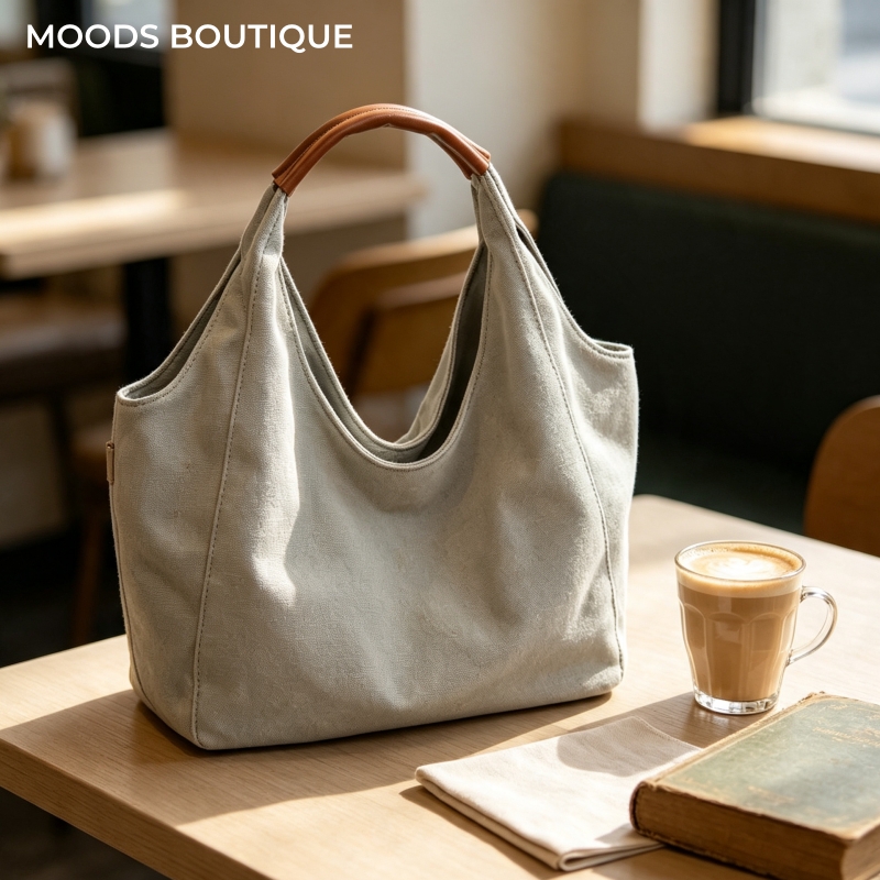Women'S Fashion Boutique - MOODS 여성용 고품질 숄더 토트 백