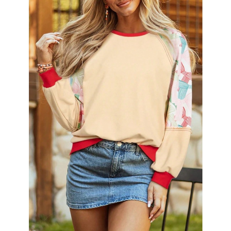 Women'S Fashion Sweatshirts - 플러스 사이즈 1XL-5XL 여성의 세련된 라운드