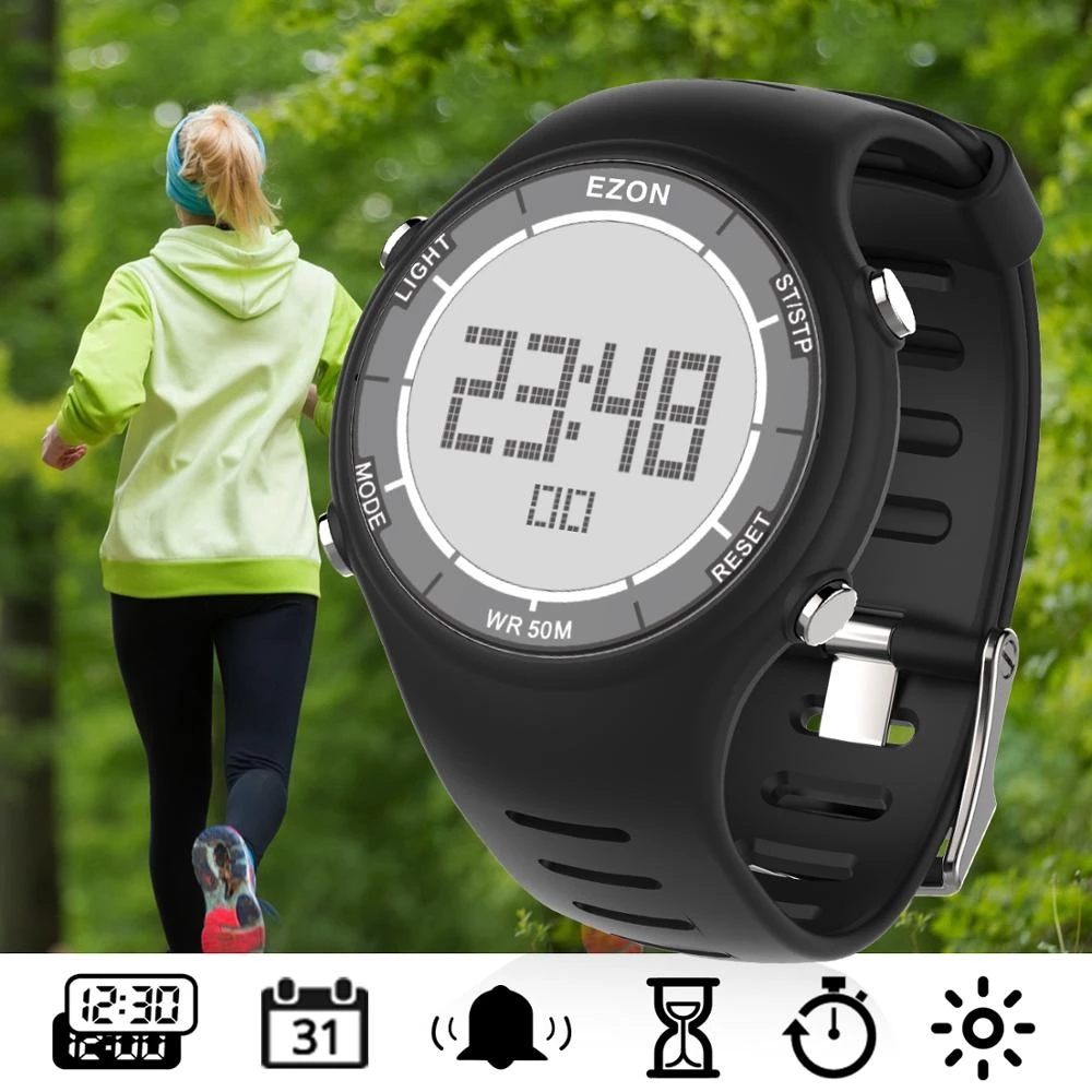 Women'S Fashion Digital Watch - EZON 새로운 패션 여성 디지털 스포츠