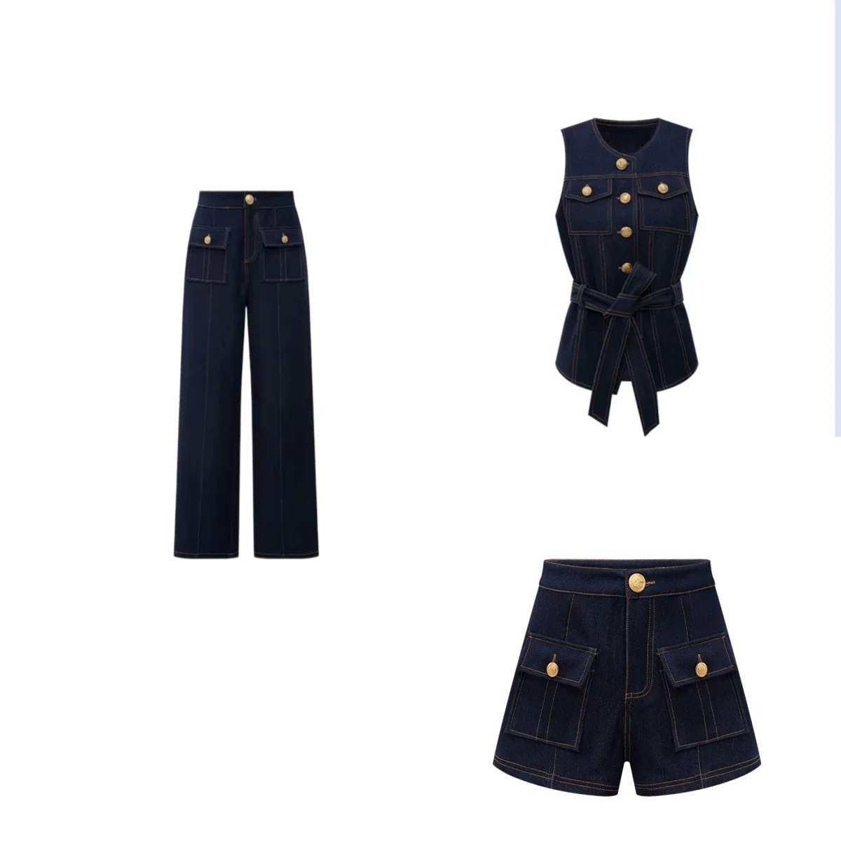 Women'S Fashion Trends 2026 Spring Summer - Y2K 2026 새로운 버튼 레트로 청