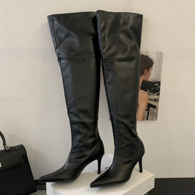 2026년 겨울 디자인 플리츠 포인티드 토 여성 롱 오 - Winter Fashion Women Boots 리뷰 및 가격