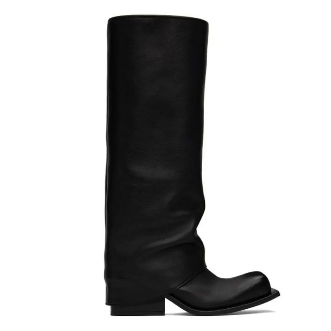 스퀘어 토 두꺼운 굽 바지 부츠 여성 겨울 2026 블 - Winter Fashion Women Boots 리뷰 및 가격