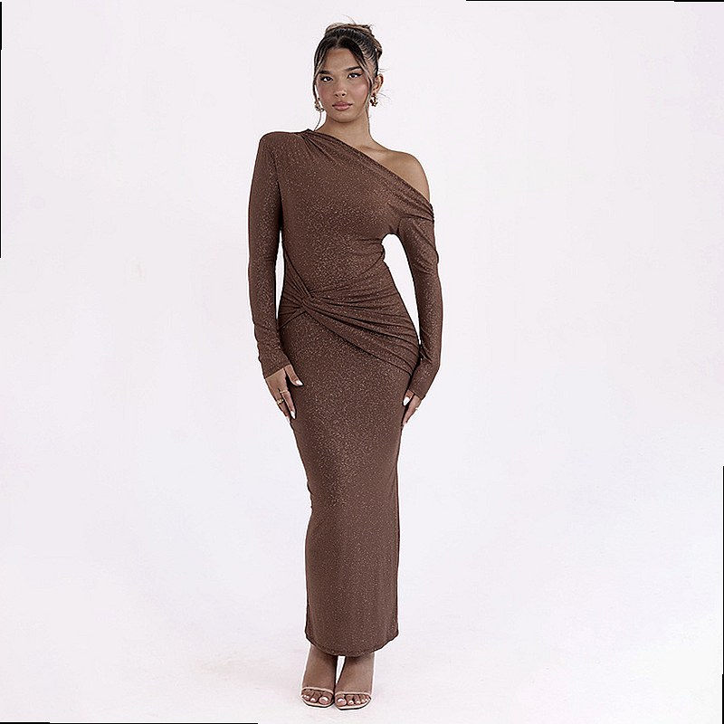 섹시한 러치드 원숄더 긴소매 바디콘 드레스, 여성용 봄 - Ruched Dress Mini 리뷰 및 가격