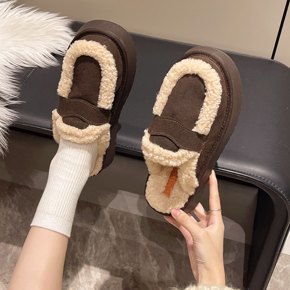 여성 슬리퍼 디자이너 프로스트 가죽 겨울 부츠 두꺼운  - Winter Fashion Women Boots 리뷰 및 가격