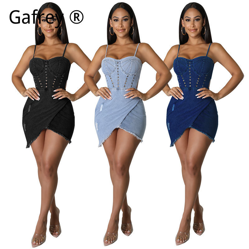 여성 플러스 사이즈 섹시 민소매 워싱 데님 드레스, 하 - Ruched Dress Mini 리뷰 및 가격