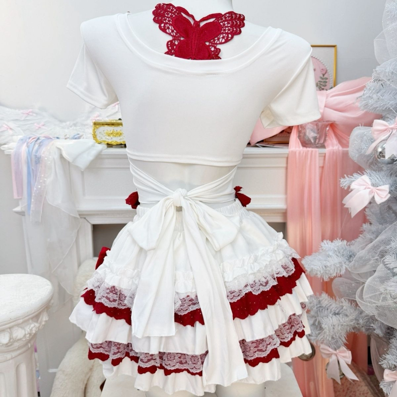 새로운 코케트 스위트 로리타 반팔 드레스 여성용 레이스 - Ruched Dress Mini 리뷰 및 가격