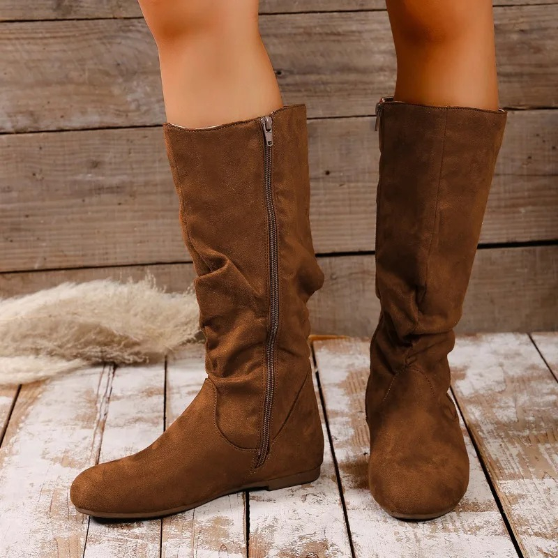 2025 겨울 신상 패셔너블 사이드 지퍼 롱부츠 레트로 - Winter Fashion Women Boots 리뷰 및 가격