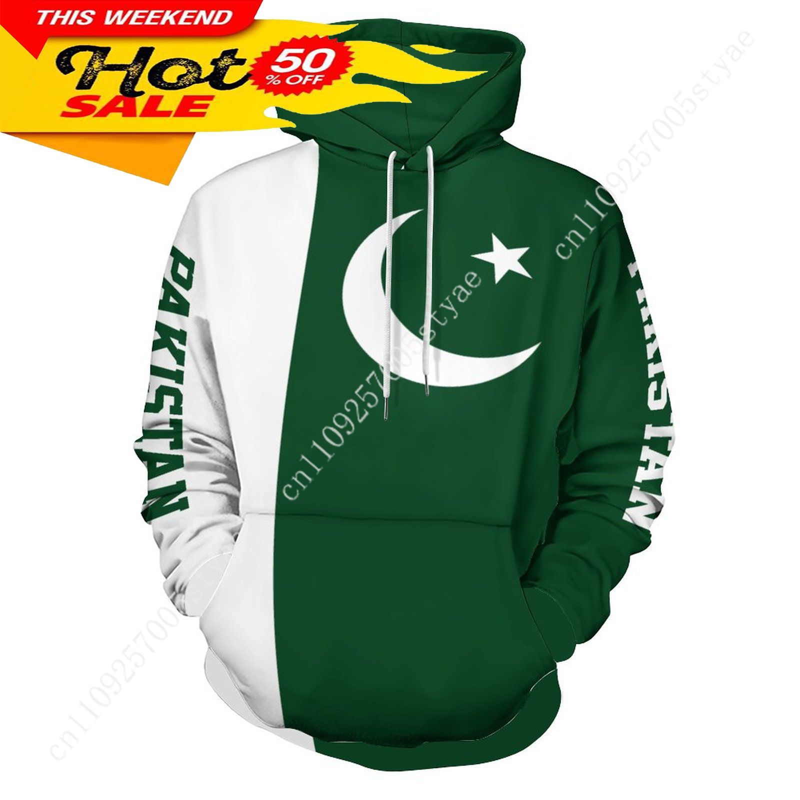 파키스탄 국기 후드티 남녀 공용 따뜻한 풀오버 후드티  - Women Fashion Pakistan 리뷰 및 가격