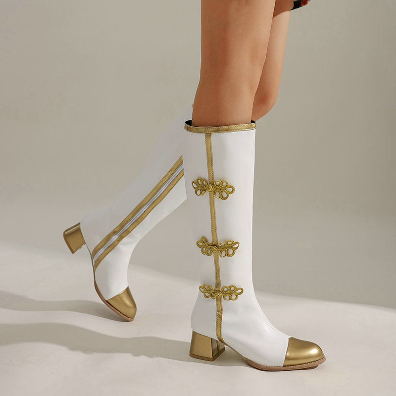 큰 사이즈 패션 무릎 높은 부츠 여성 Coss 놀이 신 - Winter Fashion Women Boots 리뷰 및 가격