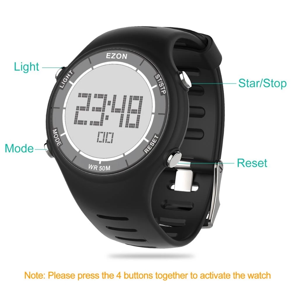 EZON 새로운 패션 여성 디지털 스포츠 시계 알람 시 - Women'S Fashion Digital Watch 리뷰 및 가격