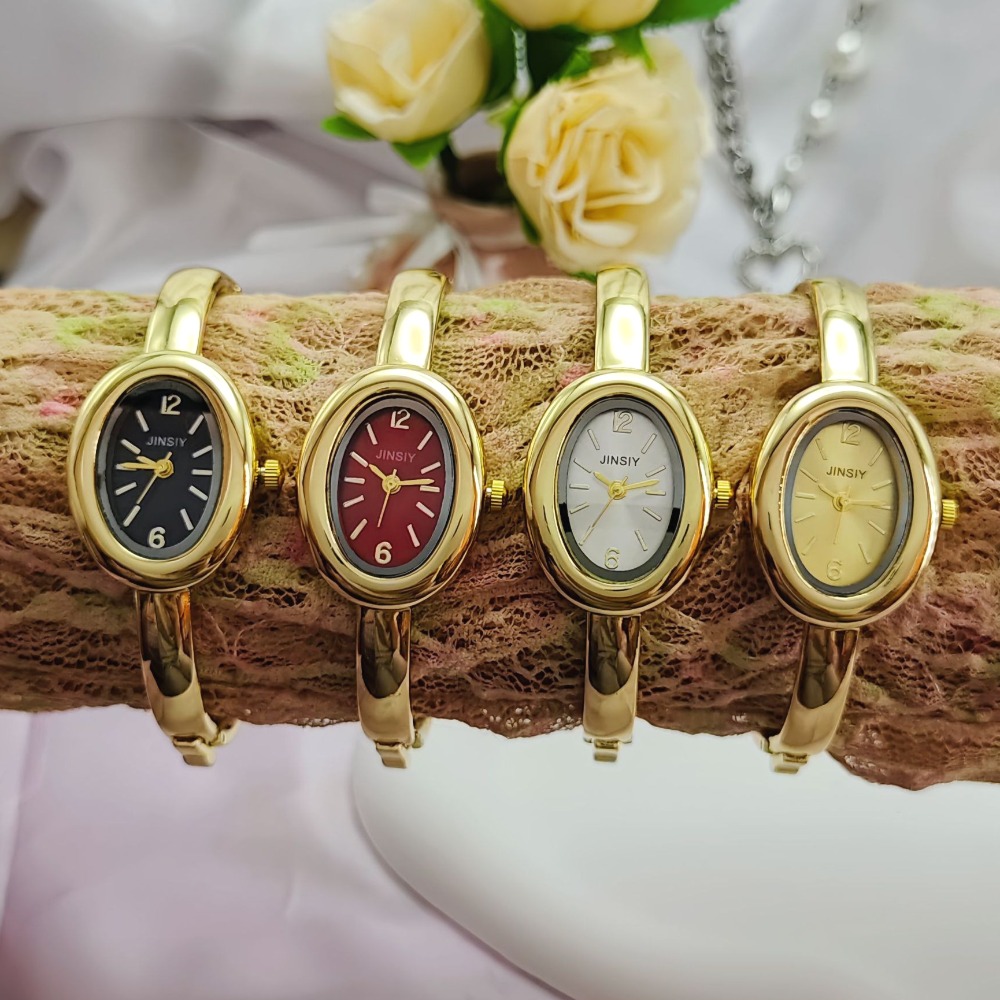 유명 브랜드 골드 쿼츠 시계 여성 팔찌 시계 패션 타원 - Women'S Fashion Digital Watch 리뷰 및 가격