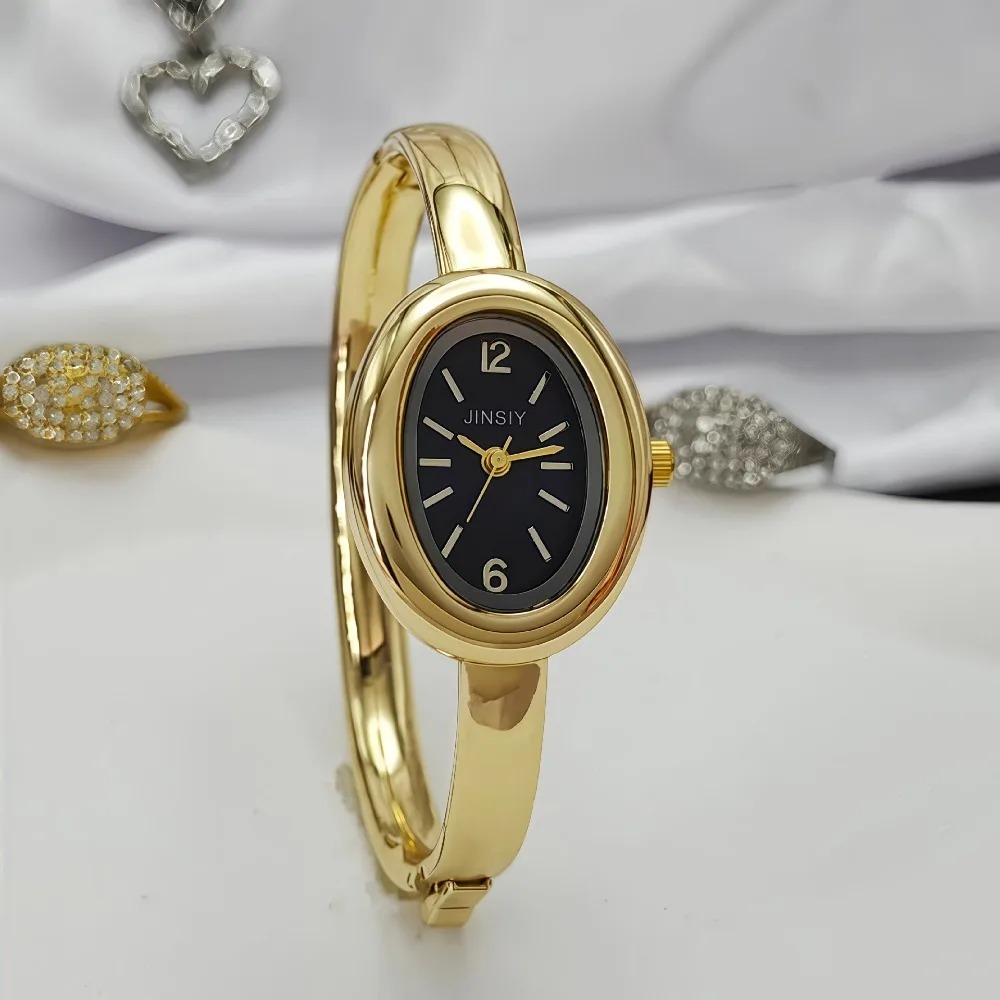 유명 브랜드 골드 쿼츠 시계 여성 팔찌 시계 패션 타원 - Women'S Fashion Digital Watch 리뷰 및 가격