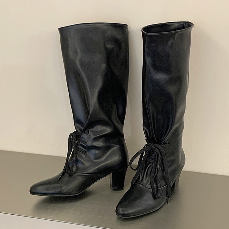 Eilyken 겨울 패션 레이스 업 여성 무릎 높이 모 - Winter Fashion Women Boots 리뷰 및 가격