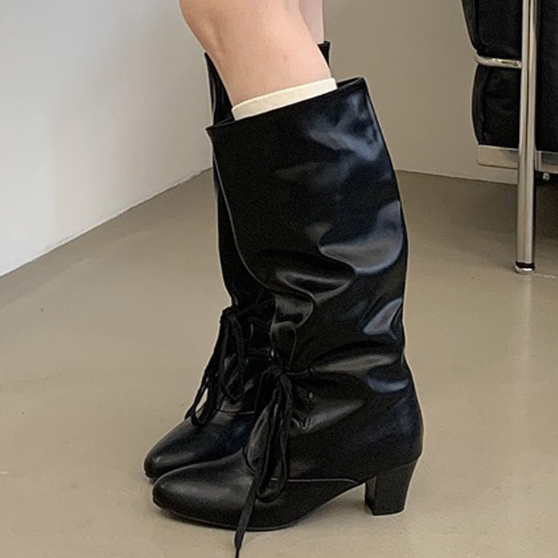 Eilyken 겨울 패션 레이스 업 여성 무릎 높이 모 - Winter Fashion Women Boots 리뷰 및 가격