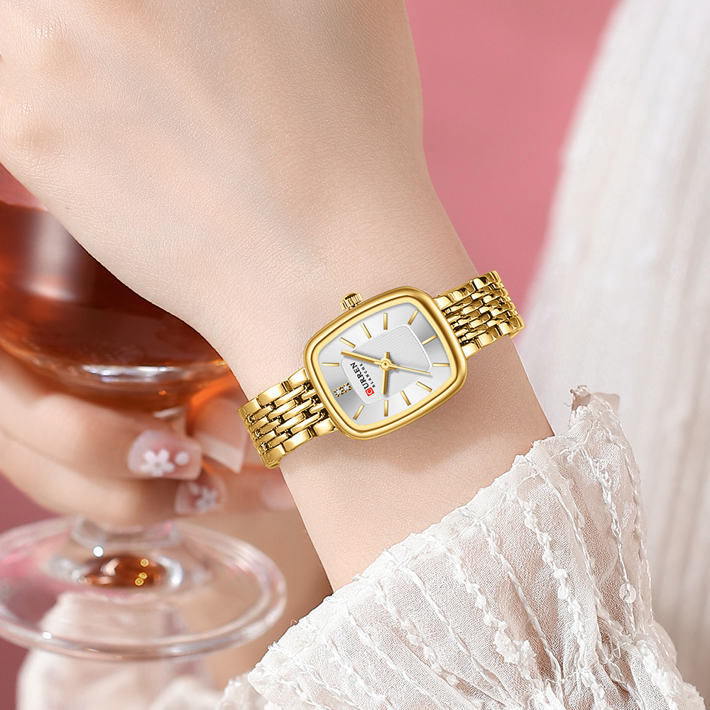 CURREN 새로운 패션 스테인레스 스틸 날짜 여성 시 - Women'S Fashion Digital Watch 리뷰 및 가격