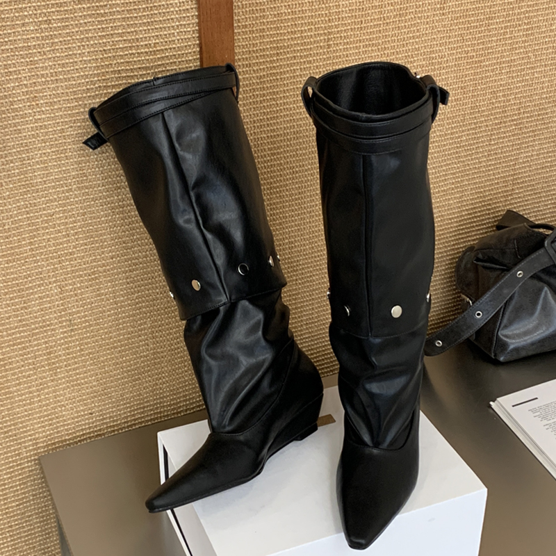Eilyken 새로운 패션 포인티드 토 여성 니하이 부 - Winter Fashion Women Boots 리뷰 및 가격