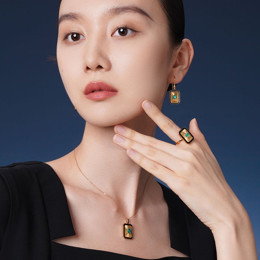 젊은 여성들을 위한 빈티지 럭셔리 그린 사파이어 반지, - Women'S Young Fashion 리뷰 및 가격