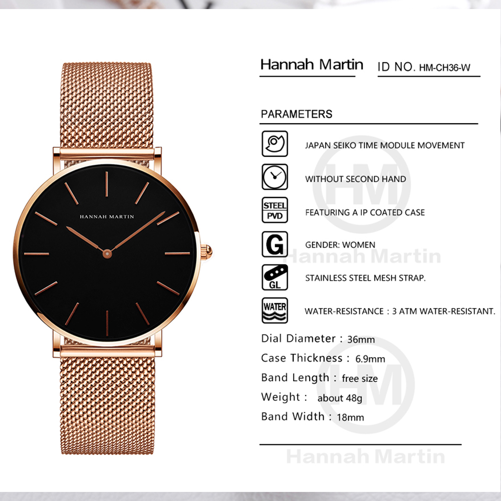Hannah Martin 최고 브랜드 럭셔리 시계 여성 - Women'S Fashion Digital Watch 리뷰 및 가격