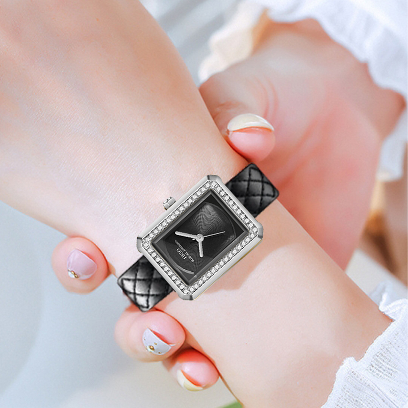 패션 가죽 여성 시계 직사각형 골드 방수 우아한 손목시 - Women'S Fashion Digital Watch 리뷰 및 가격