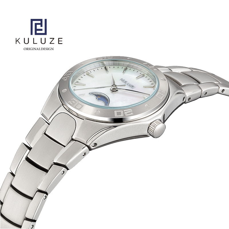 KULUZE 여성용 티타늄 레이디 시계, 스위스 론다  - Women'S Fashion Digital Watch 리뷰 및 가격